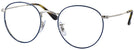 Round Silver On Top Blue Ray-Ban 3447V Progressive No-Lines View #1