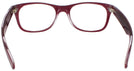 Wayfarer Matte Bordeaux Ray-Ban 2132L Single Vision Full Frame View #4