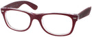Wayfarer Matte Bordeaux Ray-Ban 2132L Single Vision Full Frame View #1