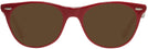 Round Red On Trans Grey Ray-Ban 2185V Progressive No-Line Reading Sunglasses View #2