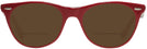 Round Red On Trans Grey Ray-Ban 2185V Bifocal Reading Sunglasses View #2