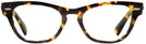 Cat Eye Yellow Havana Ray-Ban 2201V Single Vision Full Frame View #2