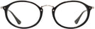 Oval Black Ray-Ban 2547V Single Vision Full Frame View #2