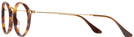Oval Brown Havana Ray-Ban 2547V Single Vision Full Frame View #3