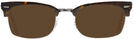 ClubMaster Havana Ray-Ban 3916V Progressive No-Line Reading Sunglasses View #2