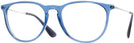 Round Trans Blue Ray-Ban 4171 Computer Style Progressive View #1