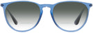 Round Trans Blue Ray-Ban 4171 w/ Gradient Bifocal Reading Sunglasses View #2