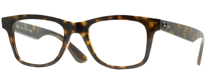 Rectangle Havana Ray-Ban 4640V Computer Style Progressive View #1