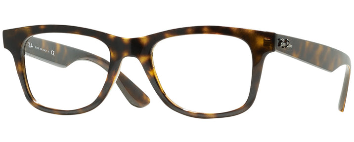 Square Havana Ray-Ban 4640V Single Vision Full Frame View #1