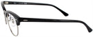 ClubMaster Shiny Black Ray-Ban 5154 Single Vision Full Frame View #3