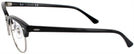 ClubMaster Shiny Black Ray-Ban 5154L Clubmaster Optics Single Vision Full Frame View #3