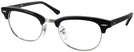 ClubMaster Shiny Black Ray-Ban 5154 Single Vision Full Frame View #1