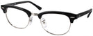 ClubMaster Shiny Black Ray-Ban 5154L Clubmaster Optics Single Vision Full Frame View #1