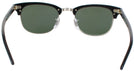 ClubMaster Shiny Black Ray-Ban 5154 Progressive Reading Sunglasses View #4
