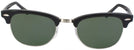 ClubMaster Shiny Black Ray-Ban 5154 Bifocal Reading Sunglasses View #2