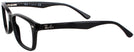 Wayfarer Shiny Black Ray-Ban 5228L Computer Style Progressive View #3