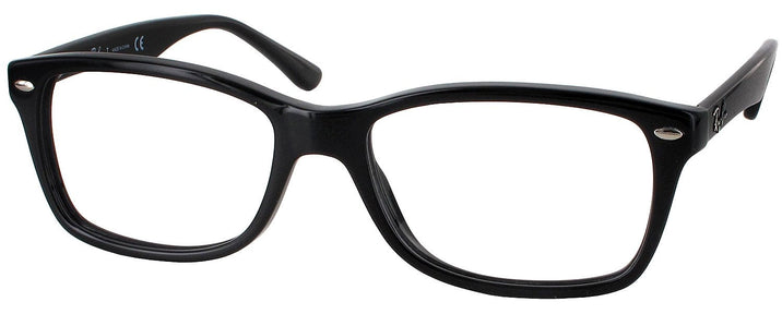 Wayfarer Shiny Black Ray-Ban 5228L Single Vision Full Frame View #1