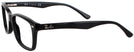 Wayfarer Shiny Black Ray-Ban 5228L Bifocal View #3