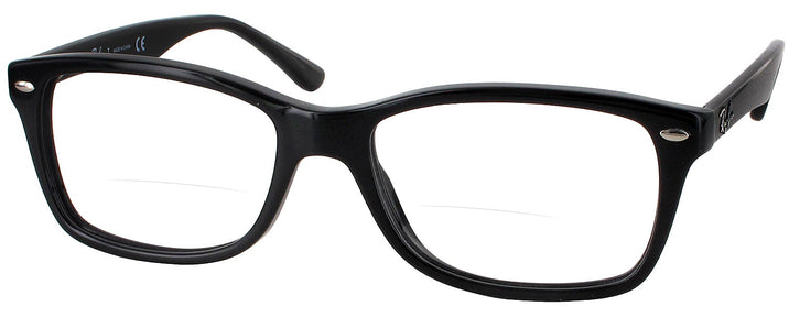 Wayfarer Shiny Black Ray-Ban 5228L Bifocal View #1