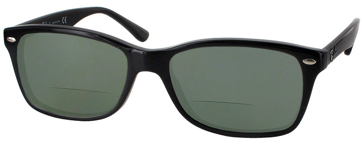 Wayfarer Shiny Black Ray-Ban 5228L Bifocal Reading Sunglasses View #1