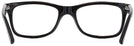 Wayfarer Black Ray-Ban 5228 Single Vision Full Frame View #4