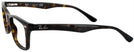 Wayfarer Dark Havana Ray-Ban 5228 Computer Style Progressive View #3