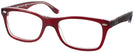 Wayfarer Red Ray-Ban 5228 Single Vision Full Frame View #1
