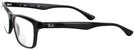 Rectangle Shiny Black Ray-Ban 5279 Bifocal View #3
