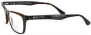 Rectangle Dark Havana Ray-Ban 5279 Bifocal View #3