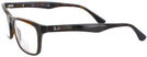 Rectangle Dark Havana Ray-Ban 5279 Bifocal View #3