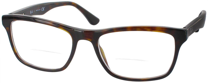 Rectangle Dark Havana Ray-Ban 5279 Bifocal View #1