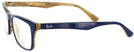 Rectangle Blue / Horn Ray-Ban 5279 Bifocal View #3