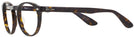 Round Dark Havana Ray-Ban 5283L Progressive No-Lines View #3