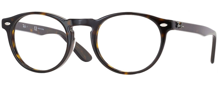 Round Dark Havana Ray-Ban 5283L Progressive No-Lines View #1