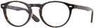 Round Dark Havana Ray-Ban 5283L Single Vision Full Frame View #1