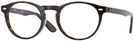 Round Dark Havana Ray-Ban 5283L Computer Style Progressive View #1