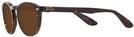 Round Dark Havana Ray-Ban 5283L Progressive Reading Sunglasses View #3