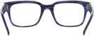 Square Striped Blue Ray-Ban 5388L Progressive No-Lines View #4