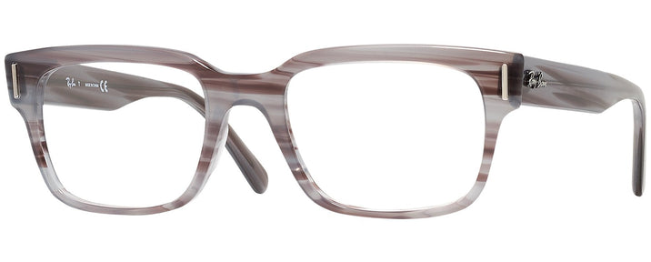 Square Striped Grey Ray-Ban 5388L Progressive No-Lines View #1