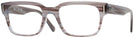 Square Striped Grey Ray-Ban 5388L Progressive No-Lines View #1