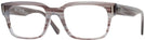 Square Striped Grey Ray-Ban 5388L Computer Style Progressive View #1