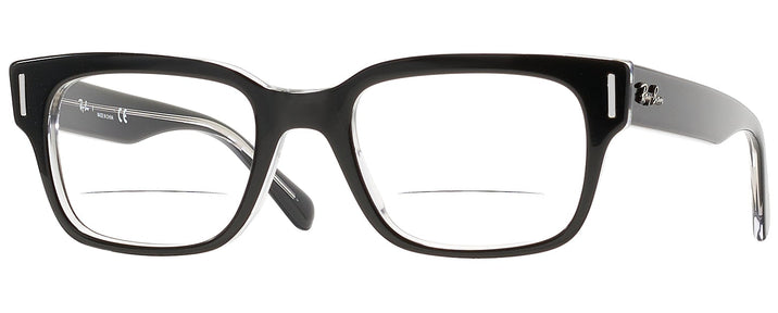 Square Black On Transparent Ray-Ban 5388 Bifocal View #1
