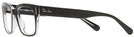 Square Black On Transparent Ray-Ban 5388 Computer Style Progressive View #3