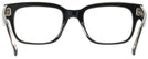 Square Black On Transparent Ray-Ban 5388 Computer Style Progressive View #4
