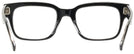 Square Black On Transparent Ray-Ban 5388 Single Vision Full Frame View #4