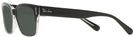 Square Black On Transparent Ray-Ban 5388 Progressive Reading Sunglasses View #3