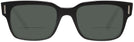 Square Shiny Black Ray-Ban 5388 Bifocal Reading Sunglasses View #2