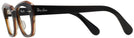Cat Eye,Unique Black On Transparent Brown Ray-Ban 5486 Computer Style Progressive View #3