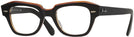 Cat Eye,Unique Black On Transparent Brown Ray-Ban 5486 Computer Style Progressive View #1