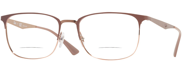 Square Beige On Copper Ray-Ban 6421 Bifocal View #1